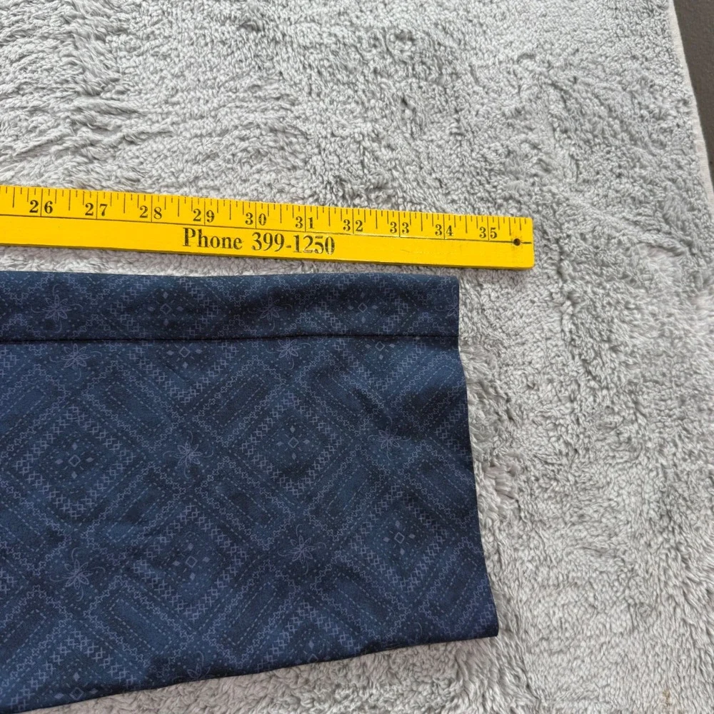 Peter Millar Crown Crafted Mens 34x34 Navy Blue Geometric Diamond Print Pants